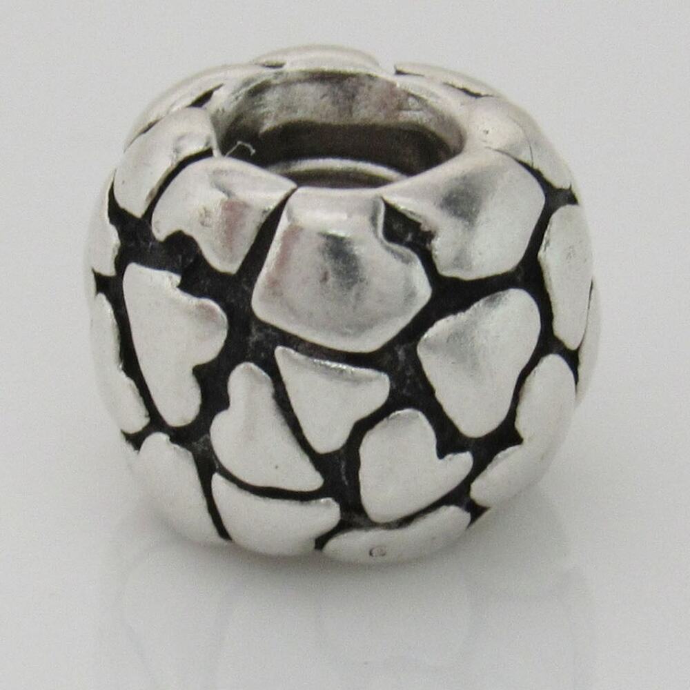 Pandora Ball of Hearts Bead Charm in Sterling Silver 925